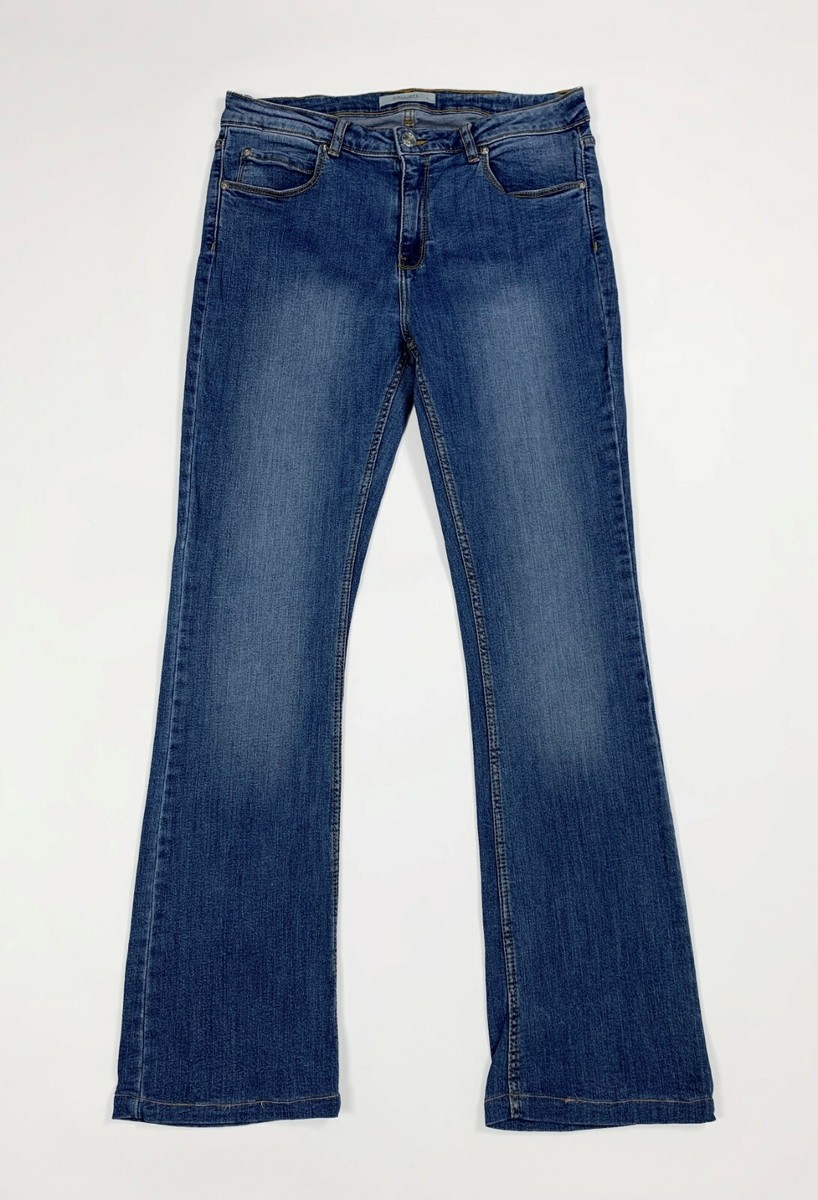 Calliope jeans donna usato bootcut a zampa denim L W30 tg 44 EUR40