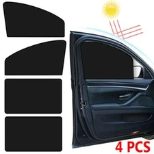 4 Pcs Magnetic Car Side Window Screen Sun Shade Cover Windshield Sunshade Visor