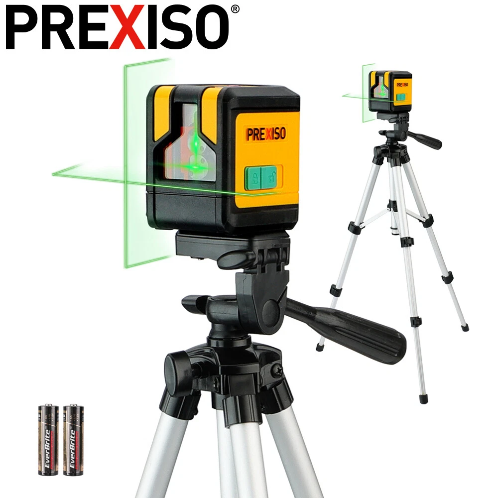 PREXISO 65Ft Green Laser Level with Dual Modules Self-Leveling and 26in Tripod
