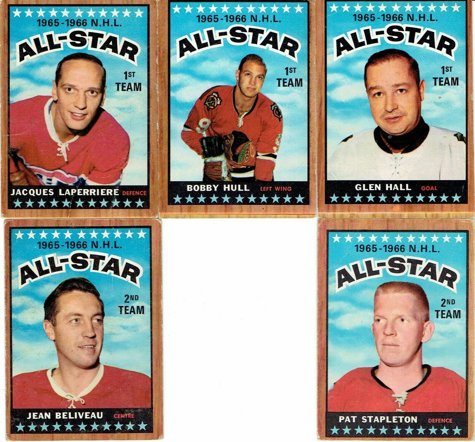 1965-66 TOPPS HOCKEY NHL #66 Checklist 30% Unmarked (1-66) VG-EX