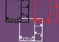 LOVE FRAME die cuts scrapbook cards W