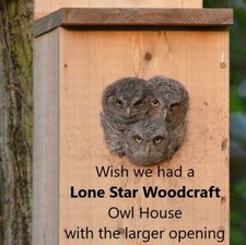 Veteran made Owl Nesting Box - Screech Owl House