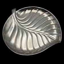 Vintage International Silver Company Leaf Serving Tray Trinket Dish 8198