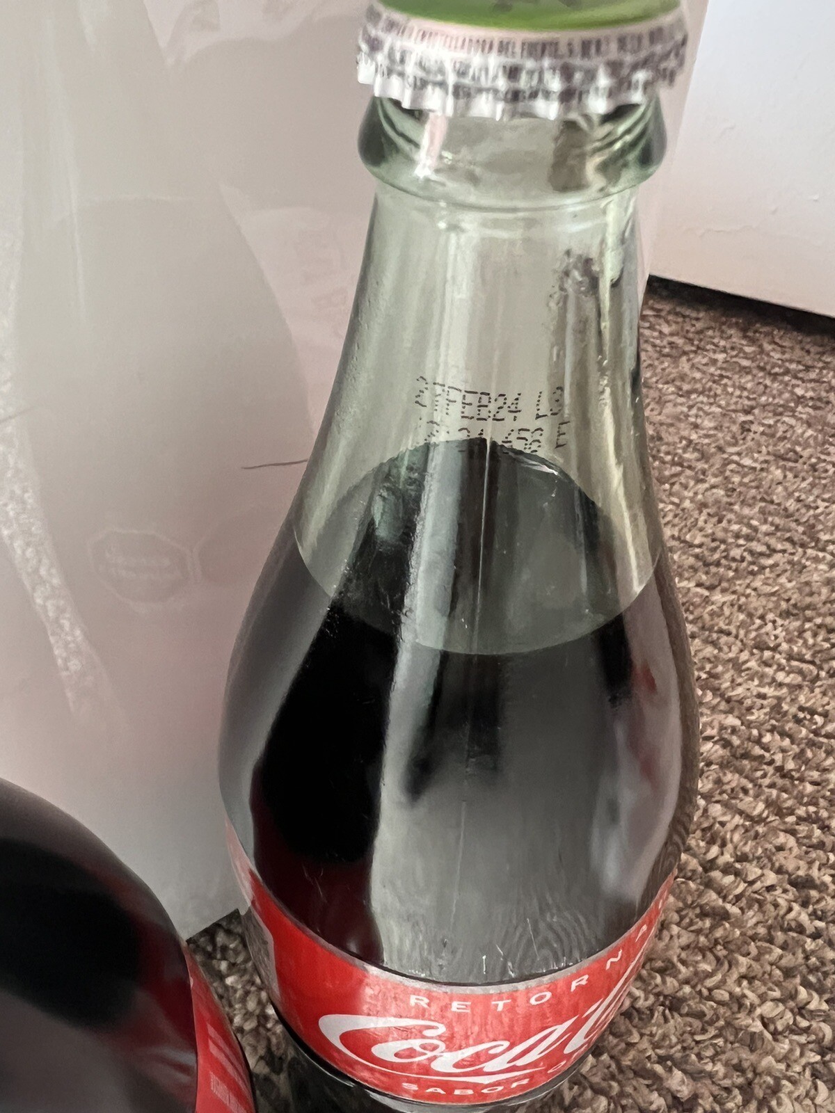 2 Coca-Cola Mexico Vidrio 1 Liter Each Glass Bottles Fresh Sabor Original