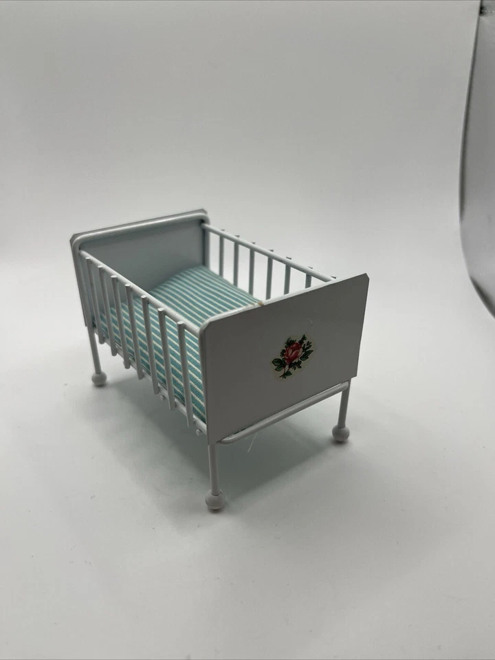 Colchón vintage Shackman de metal BLANCO para casa de muñecas hecho en Japón EN LA CAJA Foto 2 de 4