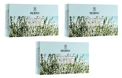 Pack of 3 , Morny Nature's White Heather Fine English Soap 3x (3x 100g)
