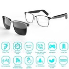 Dual Lenses Glasses Smart Bluetooth Audio Sunglasses Headset Open Ear Earphone