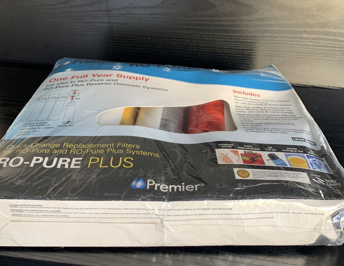 NEW Premier RO-Pure Plus Replacement Filter Kit | 531109 | For RO-Pure/+ Systems