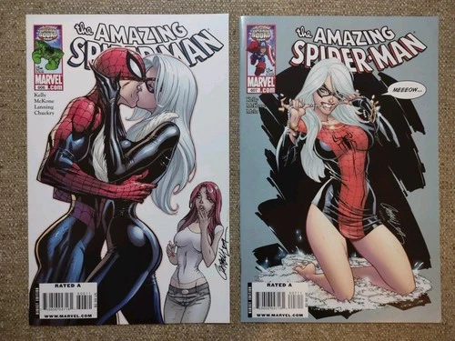 Amazing Spiderman 606 607 Campbell Black Cat Marvel Comics