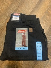 NEW Coleman Men's Canvas Stretch Utility Work Pants 32 X 30 Tear Resistant Grey