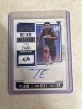 2023 Panini Contenders - Rookie Ticket Tiyon Evans #261 (AU, RC)