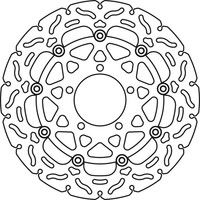 TRW Bremsscheibe (FüR: Kawasaki ZX-6R (636) Ninja ABS ZX636EE 13-16 Vorne )