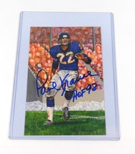Paul Krause Signed 1998 Pro Football Hall of Fame 4x6 Card /5000 Vikings Auto
