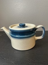 Wedgwood Blue Pacific Teapot with Lid MCM Vintage