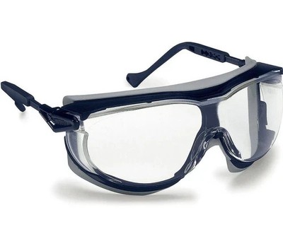 UVEX Skyguard NT Schutzbrille - blau/graues Gestell - klare Gläser (9175260)