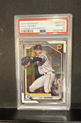 2024 Bowman - Chrome Prospects Paul Skenes #BCP-125 (RC) PSA 10