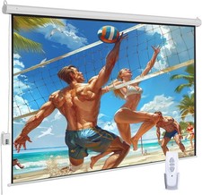 120 Motorized Projector Screen Electric 16:9 Projector Screen with Remote