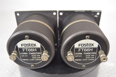 Pair FOSTEX FT66H Tweeter Speaker Super Horn Unit (1) Driver