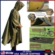3 in 1 Multifunction Poncho Raincoat Hiking Fishing Mountaineering Rain Jacket