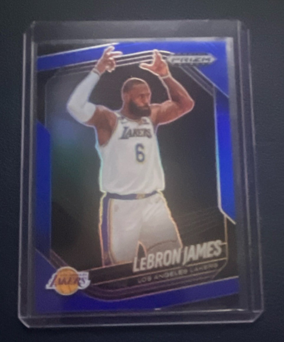 Panini Prizm Black 2024-25 LeBron James #52 Blue /199 Lakers Basketball