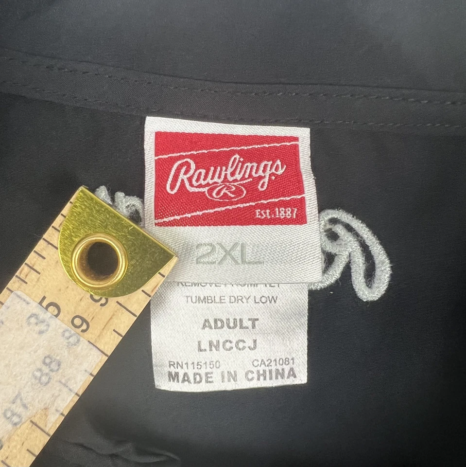 Куртка мужская Rawlings Launch Cage для взрослых черная размер 2XL бейсбольная для биты - Изображение 2 из 4