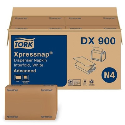 Tork Xpressnap 500 Sheet White Dispenser Napkin Pack of 12 Eco Friendly 1 Ply