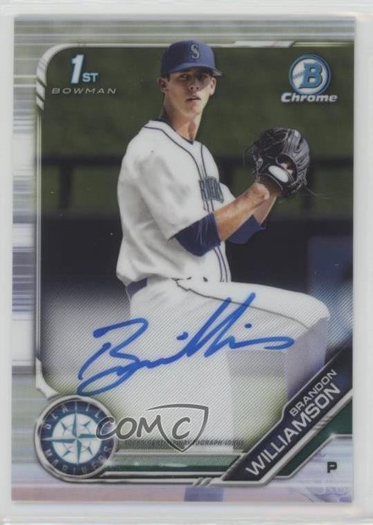 2019 Bowman Draft Chrome Draft Pick Auto Brandon Williamson #CDA-BWI Auto sc2