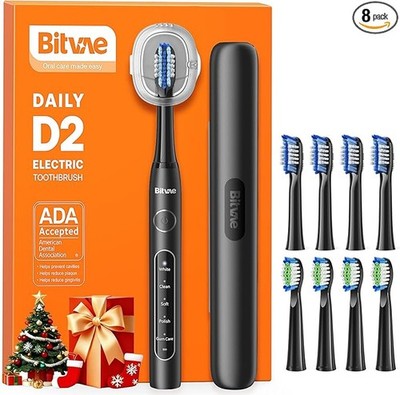 Bitvae D2 Ultraschall Elektrische Zahnbürste für Erwachsene und Kinder, Elektrische Zahnbürste