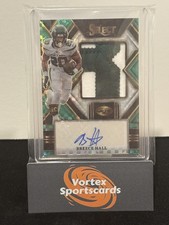 2022 Panini Select Jumbo Rookie Signature Swatches Breece Hall True RPA Green /5
