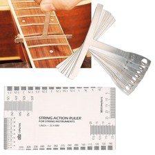 C-A-Guitar Bass Measuring Ruler Set Radian Gauge String Pitch And Height Measure