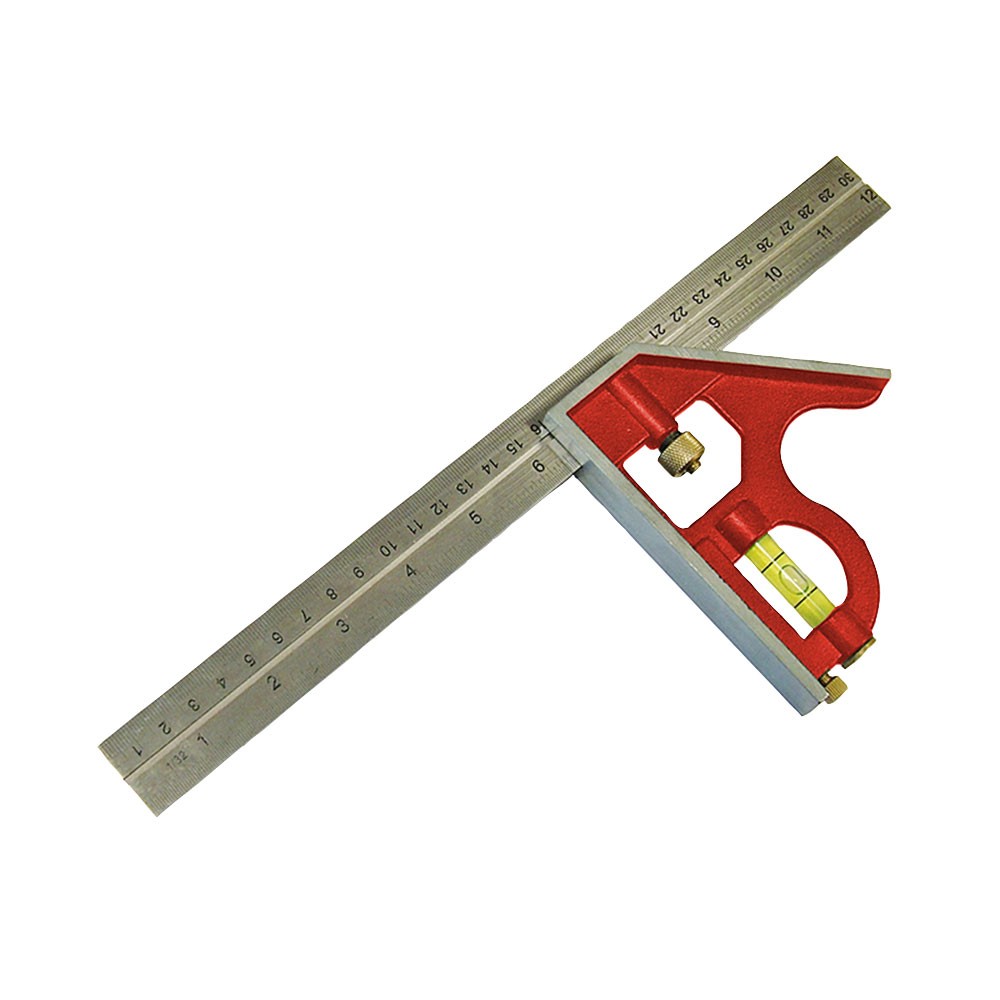 Faithfull Combination Square 400mm Red - Image 2
