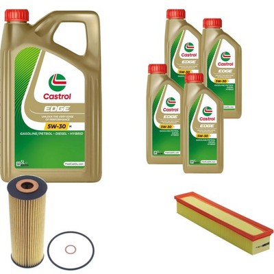 Inspektionspaket Castrol EDGE 5W-30 M Engine 9L für Mercedes C-Klasse