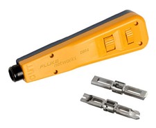Fluke Networks D814 impact tool with EverSharp 110, EverSharp 66 blade