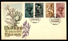 Mayfairstamps Rio Muni FDC 1960 Flowers Pro Infancia First Day Cover aaw_09097