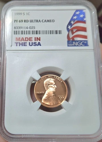 1999 S Lincoln Penny - 1C - NGC PF69 RD ULTRA CAMEO 💥💥BEAUTIFUL COIN 💥💥