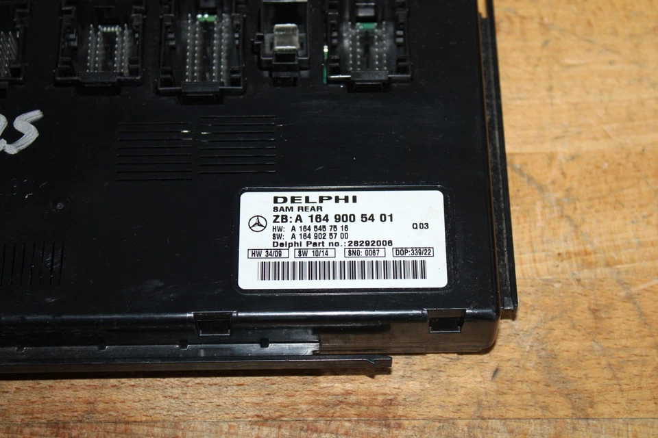 2006-2013 Mercedes W164 ML550 ML350 ML63 AMG задний SAM модуль управления OEM 06-13 - Изображение 4 из 4