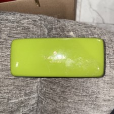 Kate Spade Large Sunglasses Clamshell Case Women Blue Green 6.5 x 2.75 x 2