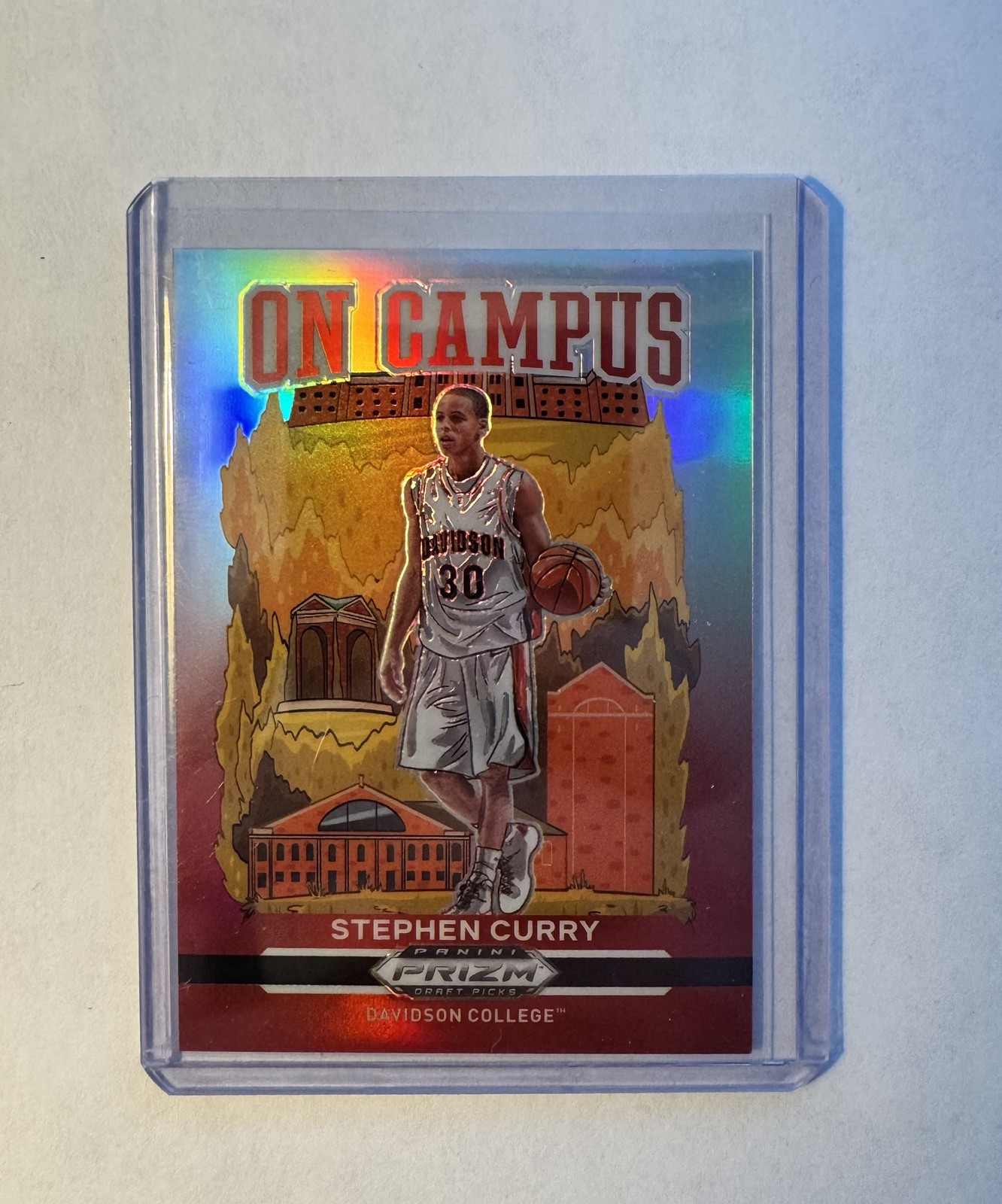 2021-22 Panini Prizm Draft Picks - On Campus #14 Stephen Curry - Case Hit!