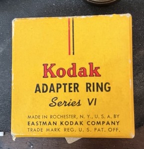 Kodak Adapter Ring Series VI  {Push-On}  + Original Box