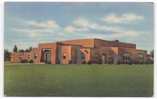 University of New Mexico Students Union Building Albuquerque Linen Postcard VTG
