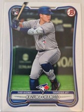 Kazuma Okamoto 2026 Bowman Rookie Card RC #28 Toronto Blue Jays Baseball . rookie card picture