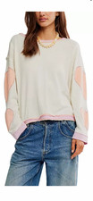 Free People We the Free You're a Star Cotton Sweatshirt Size M