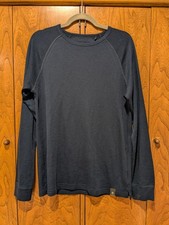 Mountain Warehouse Extreme Shirt Mens Large Merino Wool Blue Base Layer Thermal