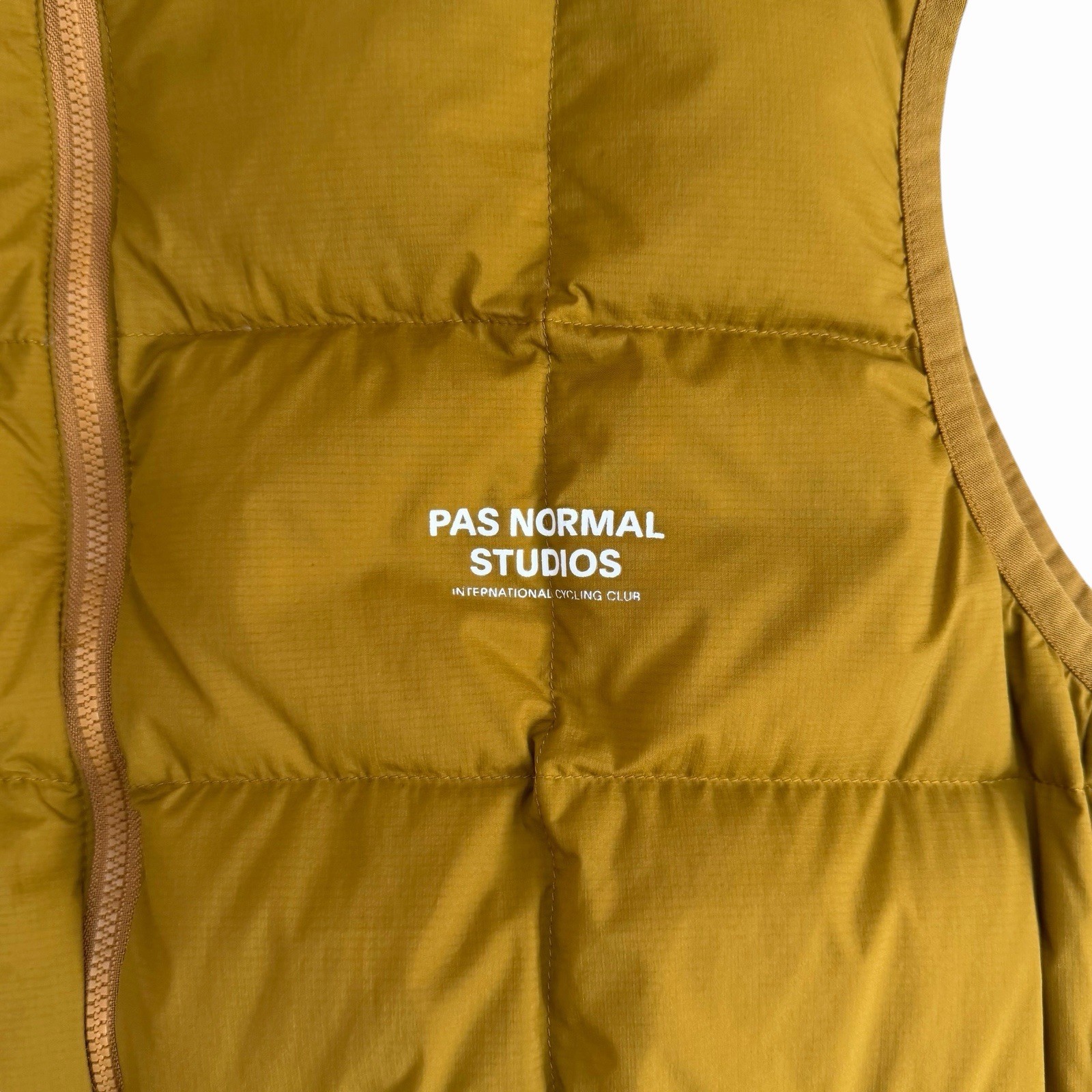 Pas Normal Studios Yellow Down Puffer Vest XL for Men - Off Race image 6