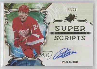 2022-23 SPx Superscripts Gold 3/25 Pius Suter #SS-PS Auto 1e7g