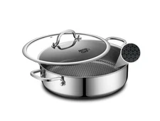 Saute Pan,Hybrid Non Stick 6.5 Quart Everyday pan,Chicken Fryer, PFOA Free Co...