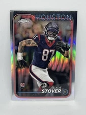2024 Topps Chrome Cade Stover #236 Silver Refractor Houston Texans