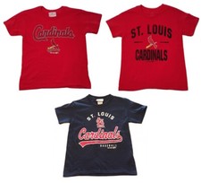 St. Louis Cardinals Tee Youth Sizes T-Shirt New, Choose Color and Logo