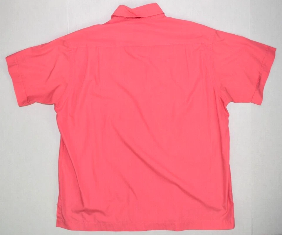 Camisa Estilo Guayabera Filipinas Vintage L/XL Años 50 60 Bordada Bambú Sombreros Foto 3 de 4