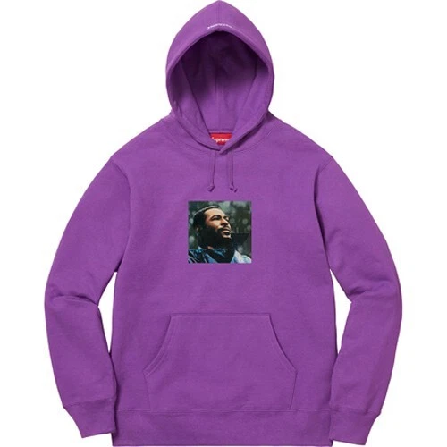 Sweat à capuche violet Supreme Marvin Gaye XL